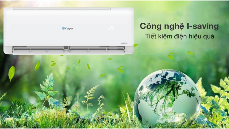 Nhãn năng lượng 5 sao của máy lạnh Casper Inverter 9.000 BTU (1 HP) TC-09IS35