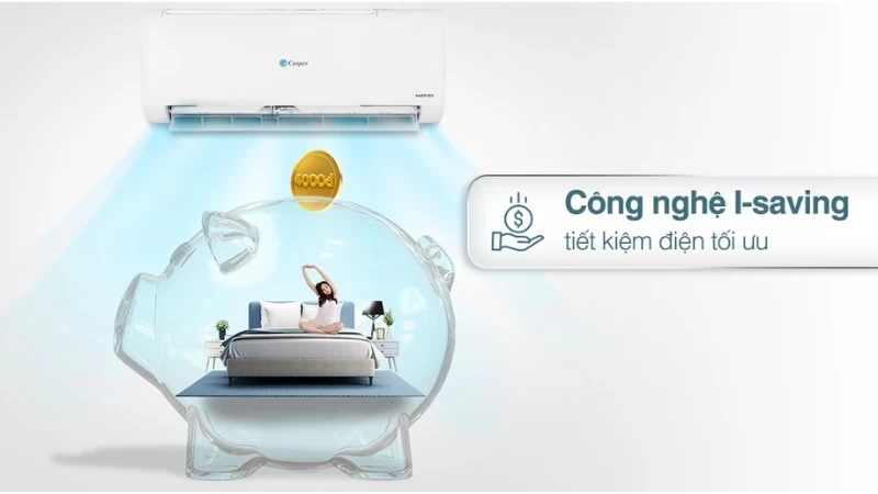 Công nghệ i-Saving trên máy lạnh Casper Inverter 9.000 BTU (1 HP) TC-09IS35 giúp tiết kiệm điện hiệu quả Công nghệ i-Saving trên máy lạnh Casper Inverter 9.000 BTU (1 HP) TC-09IS35 giúp tiết kiệm điện hiệu quả