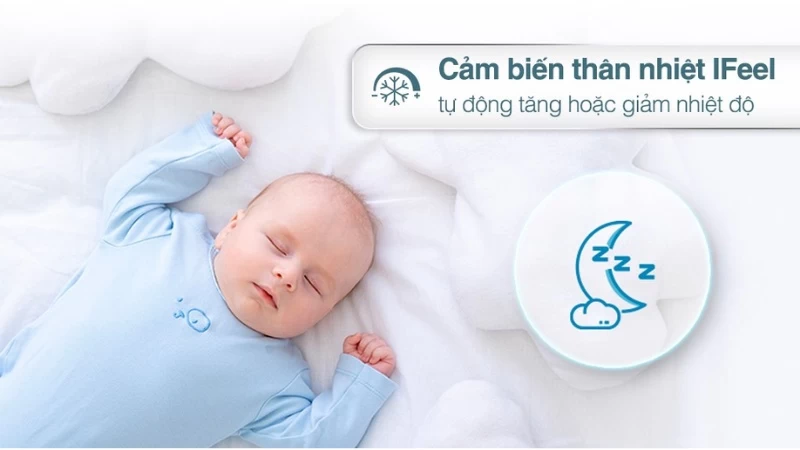 Cảm biến nhiệt độ thông minh iFeel trên điều hòa Casper Inverter 9.000 BTU (1 HP) TC-09IS35 Cảm biến nhiệt độ thông minh iFeel trên điều hòa Casper Inverter 9.000 BTU (1 HP) TC-09IS35