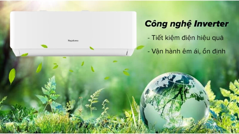 Công nghệ Inverter trên điều hòa Nagakawa Inverter 9.000 BTU (1 HP) NIS-C09R2T28 Công nghệ Inverter trên điều hòa Nagakawa Inverter 9.000 BTU (1 HP) NIS-C09R2T28