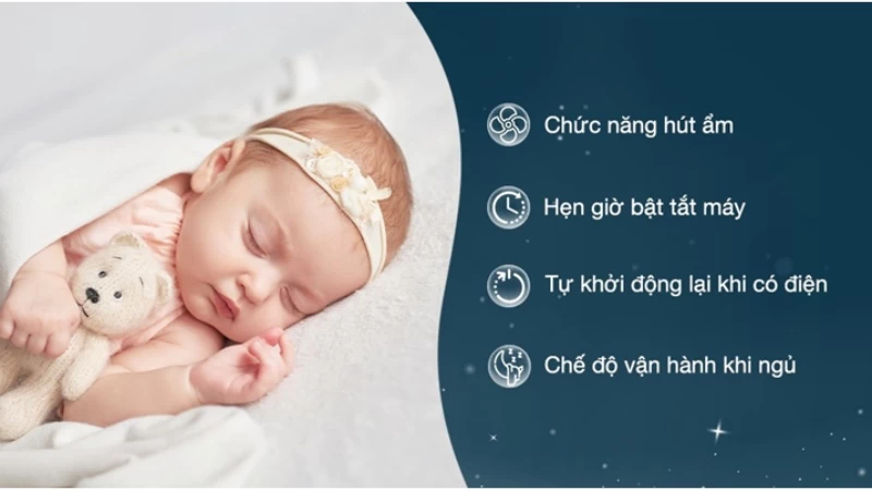 Chức năng hút ẩm hiệu quả được trang bị trên điều hòa Nagakawa Inverter 9.000 BTU (1 HP) NIS-C09R2T28 Chức năng hút ẩm hiệu quả được trang bị trên điều hòa Nagakawa Inverter 9.000 BTU (1 HP) NIS-C09R2T28