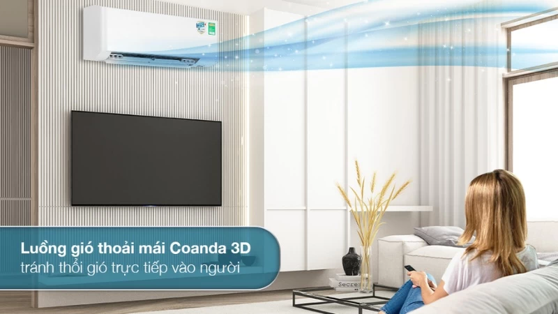 Luồng gió Coanda 3D là một công nghệ độc đáo được tích hợp trên nhiều dòng điều hòa Daikin Luồng gió Coanda 3D là một công nghệ độc đáo được tích hợp trên nhiều dòng điều hòa Daikin