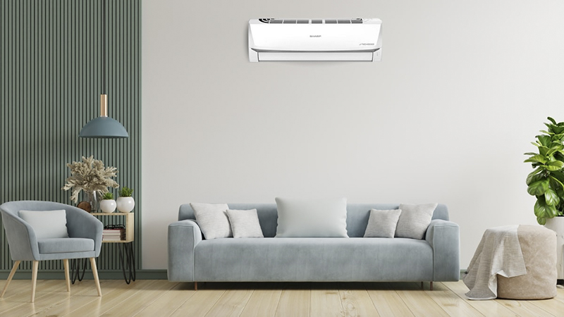 Máy lạnh Sharp Inverter 12.000 BTU (1.5 HP) AH-X13ZEW với thiết kế độc đáo, tạo điểm nhấn trong căn phòng