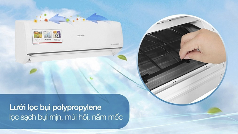 Lưới lọc bụi polypropylene.