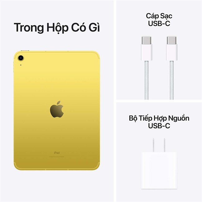 iPad Gen 10 10.9 inch (2022) 5G với kết nối siêu tốc qua Wi-Fi 6 cùng cổng sạc USB Type-C tiện lợi