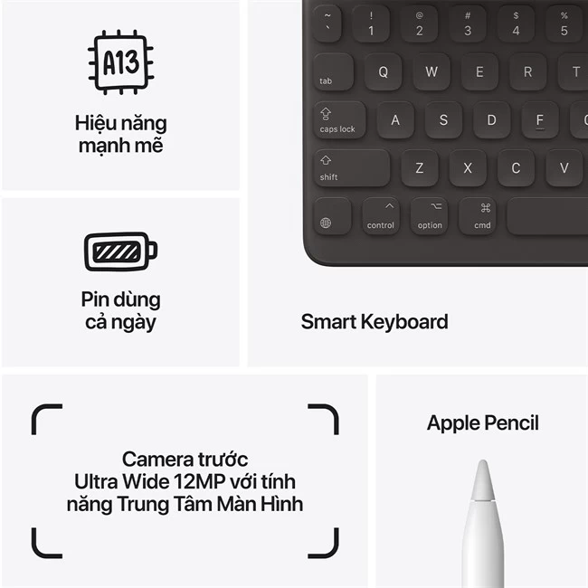 iPad Gen 9 10.2 inch (2021) 4G sở hữu bộ vi xử lý Apple A13 Bionic mạnh mẽ iPad Gen 9 10.2 inch (2021) 4G sở hữu bộ vi xử lý Apple A13 Bionic mạnh mẽ