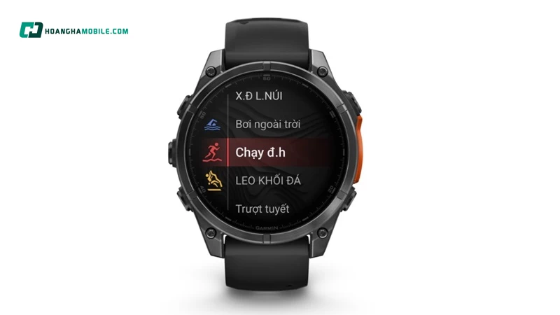 Garmin Fenix 8 43mm AMOLED Edition - Glass đi kèm với cảm biến Elevate Gen 5 mới nhất của Garmin Garmin Fenix 8 43mm AMOLED Edition - Glass đi kèm với cảm biến Elevate Gen 5 mới nhất của Garmin