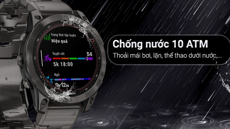 Độ kháng nước 10ATM.