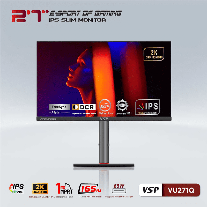 Màn hình gaming VSP VU271Q là một trong những dòng sản phẩm tiên tiến thuộc thương hiệu VSP