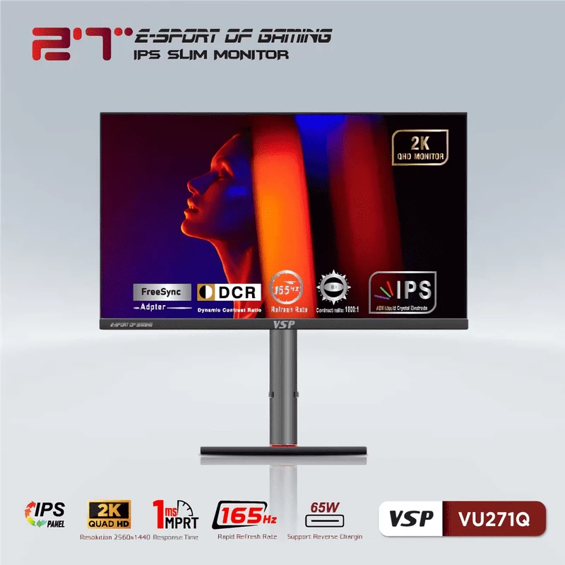 Màn hình gaming VSP VU271Q là một trong những dòng sản phẩm tiên tiến thuộc thương hiệu VSP Màn hình gaming VSP VU271Q là một trong những dòng sản phẩm tiên tiến thuộc thương hiệu VSP