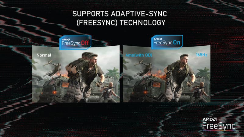 Màn hình gaming VSP VU271Q hỗ trợ công nghệ FreeSync