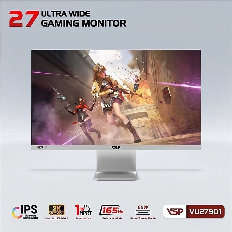 Tính năng FPS/RTS Gaming Mode Switch tối ưu hóa trải nghiệm chơi game cho màn hình VSP VU279Q1