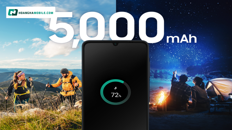 Với viên pin 5000mAh, Samsung Galaxy A06 LTE 4GB/64GB cung cấp nguồn năng lượng dồi dào để bạn có thể thoải mái sử dụng cả ngày Với viên pin 5000mAh, Samsung Galaxy A06 LTE 4GB/64GB cung cấp nguồn năng lượng dồi dào để bạn có thể thoải mái sử dụng cả ngày