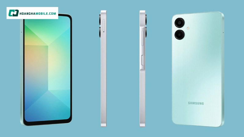 Samsung Galaxy A06 LTE 4GB/64GB gây ấn tượng với người dùng ngay từ những ánh nhìn đầu tiên nhờ thiết kế thanh lịch, hiện đại Samsung Galaxy A06 LTE 4GB/64GB gây ấn tượng với người dùng ngay từ những ánh nhìn đầu tiên nhờ thiết kế thanh lịch, hiện đại