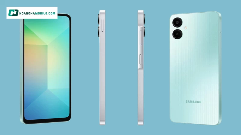 Samsung Galaxy A06 LTE 4GB/64GB gây ấn tượng với người dùng ngay từ những ánh nhìn đầu tiên nhờ thiết kế thanh lịch, hiện đại Samsung Galaxy A06 LTE 4GB/64GB gây ấn tượng với người dùng ngay từ những ánh nhìn đầu tiên nhờ thiết kế thanh lịch, hiện đại