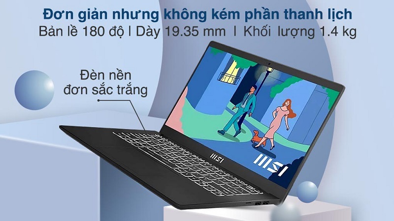 Thiết kế tối giản, cá tính đậm chất MSI.
