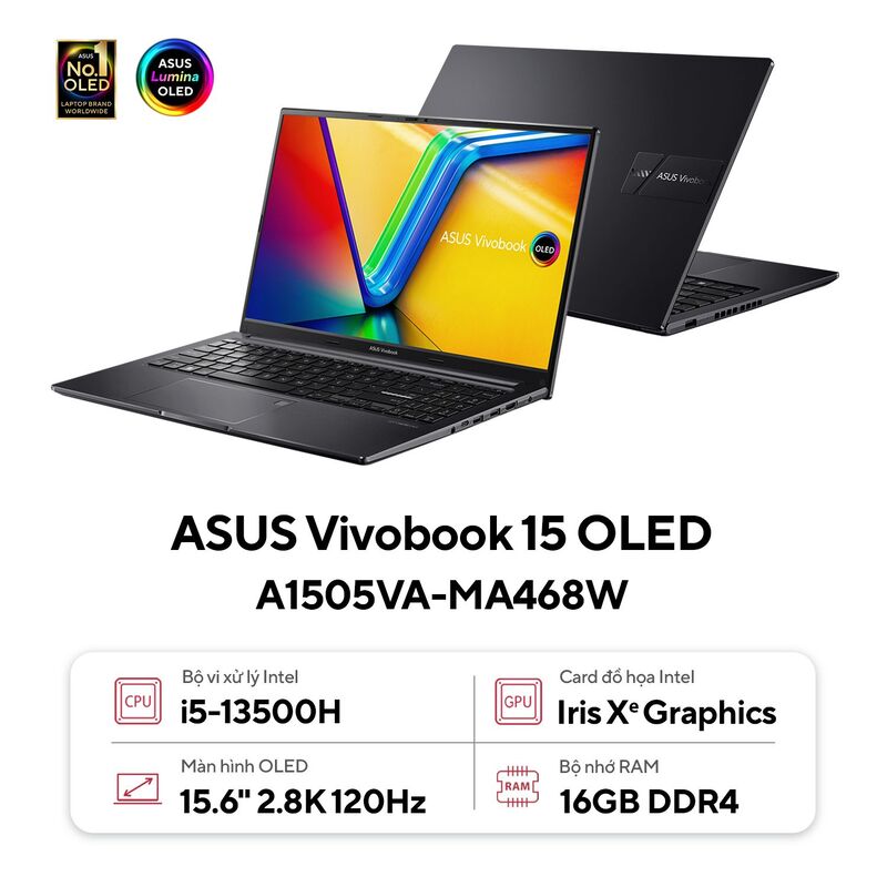 Laptop ASUS Vivobook 15 OLED A1505VA-MA468W.