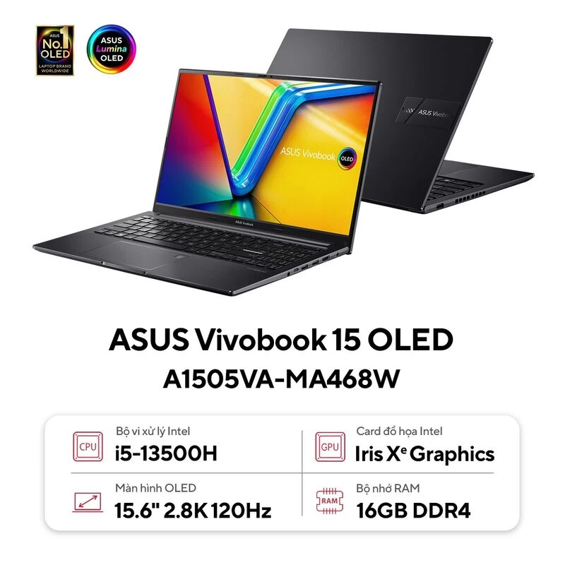 Laptop ASUS Vivobook 15 OLED A1505VA-MA468W. Laptop ASUS Vivobook 15 OLED A1505VA-MA468W.