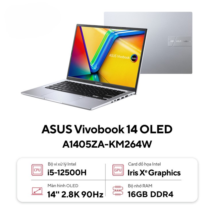 Laptop ASUS Vivobook 14 OLED A1405ZA-KM264W.