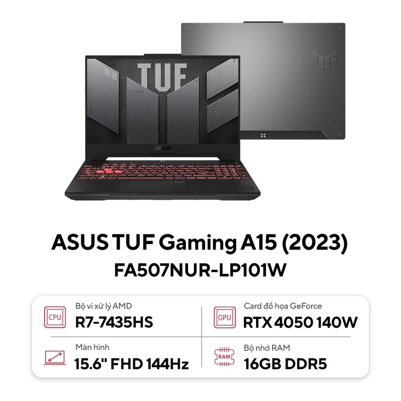 Laptop ASUS TUF Gaming A15 FA507NUR-LP101W.