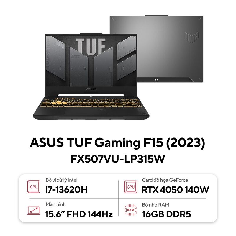 Laptop ASUS TUF Gaming F15 FX507VU-LP315W.