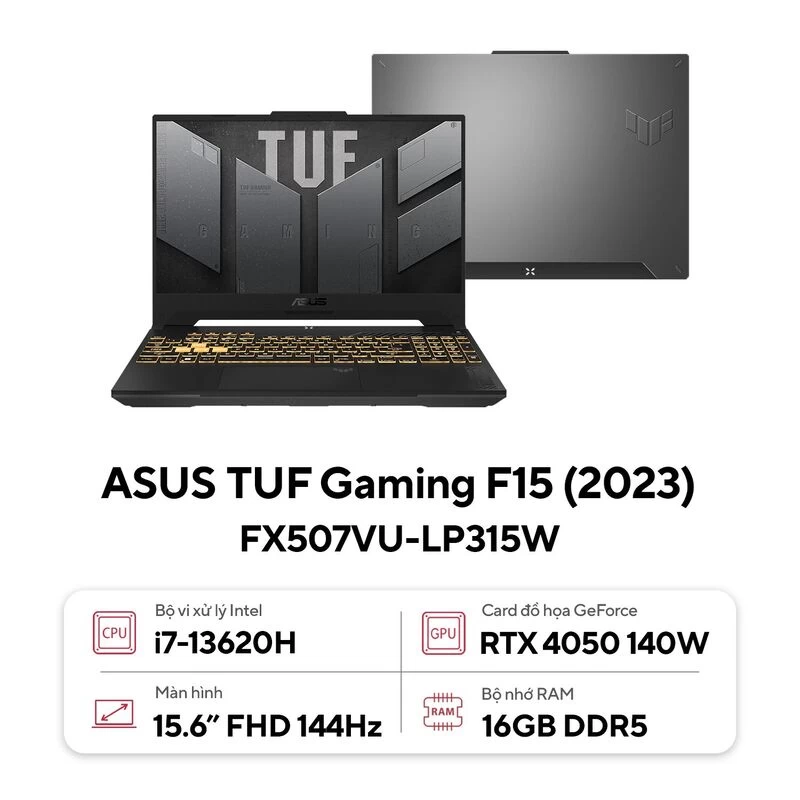 Laptop ASUS TUF Gaming F15 FX507VU-LP315W. Laptop ASUS TUF Gaming F15 FX507VU-LP315W.