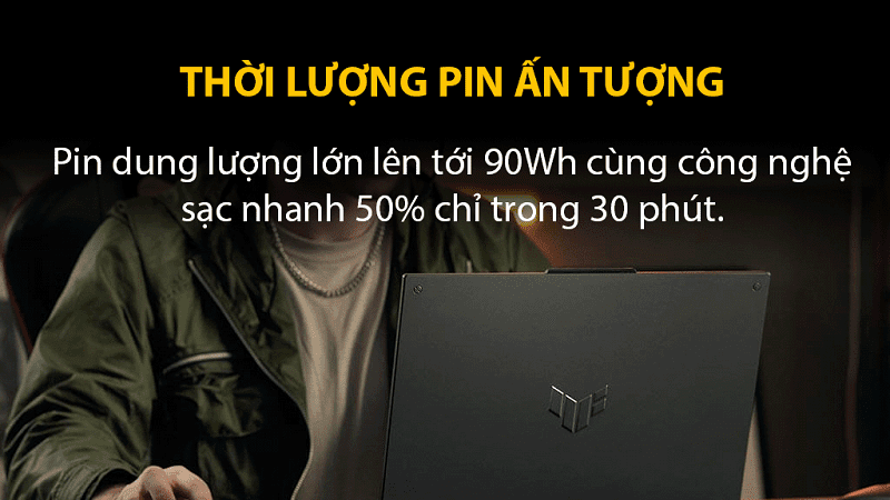 Thời lượng pin ấn tượng.