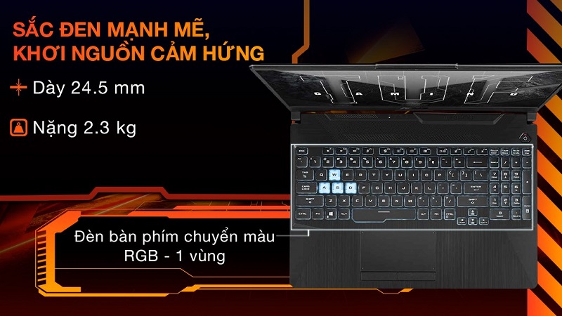 Thiết kế độc đáo, mạnh mẽ chuẩn gaming.