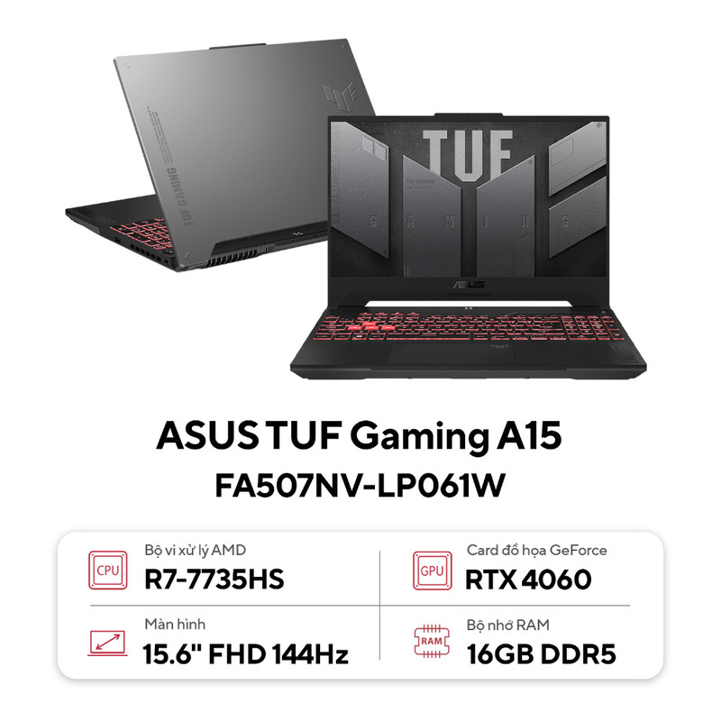 Laptop ASUS TUF Gaming A15 FA507NV-LP061W.