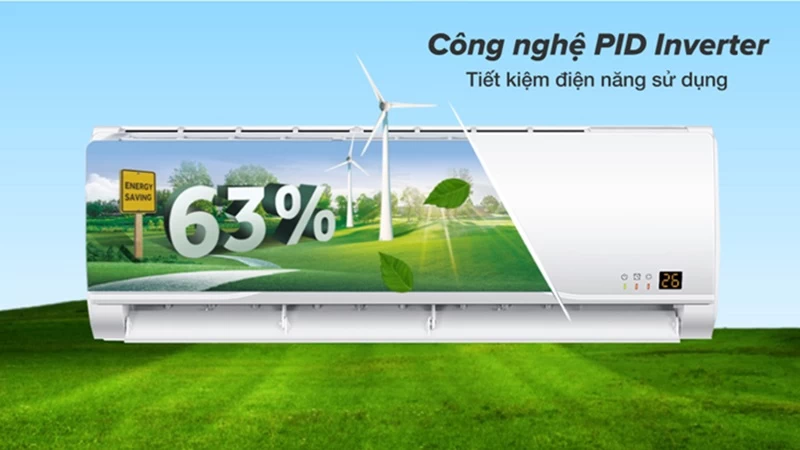 Tiết kiệm điện lên đến 60%. Tiết kiệm điện lên đến 60%.