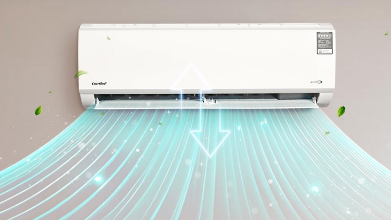 Mát lạnh nhanh chóng với điều hòa Comfee Inverter 27.000 BTU (3 HP) CFS-28VAF