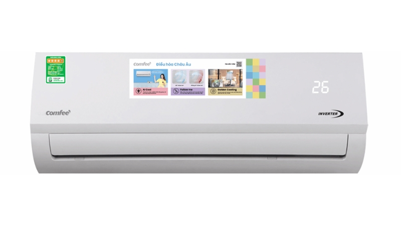 Điều hòa Comfee Inverter 27.000 BTU (3 HP) CFS-28VAF là chiếc điều hòa công suất lớn và tiết kiệm hiệu quả cho các hộ gia đình