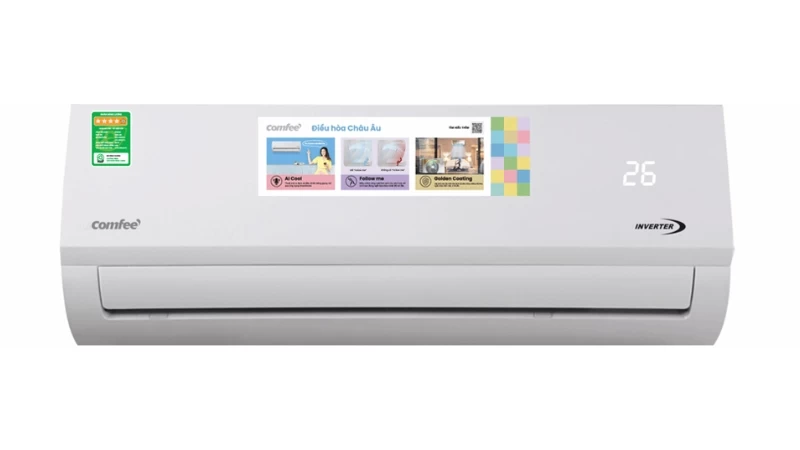Điều hòa Comfee Inverter 27.000 BTU (3 HP) CFS-28VAF là chiếc điều hòa công suất lớn và tiết kiệm hiệu quả cho các hộ gia đình Điều hòa Comfee Inverter 27.000 BTU (3 HP) CFS-28VAF là chiếc điều hòa công suất lớn và tiết kiệm hiệu quả cho các hộ gia đình