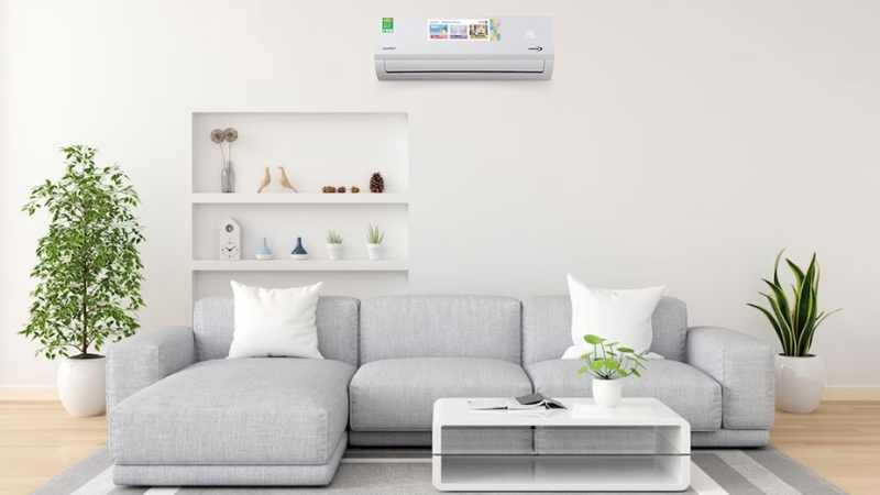 Máy lạnh Comfee Inverter 27.000 BTU (3 HP) CFS-28VAF được tạo nên từ đường nét sắc nét