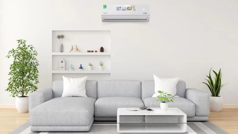 Máy lạnh Comfee Inverter 27.000 BTU (3 HP) CFS-28VAF được tạo nên từ đường nét sắc nét Máy lạnh Comfee Inverter 27.000 BTU (3 HP) CFS-28VAF được tạo nên từ đường nét sắc nét