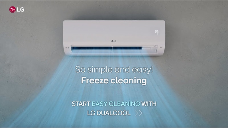 Điều hòa LG DUALCOOL Inverter 1 chiều 9.000 BTU (1 HP) V10WIN1 với khả năng lọc không khí và tự làm sạch tối ưu