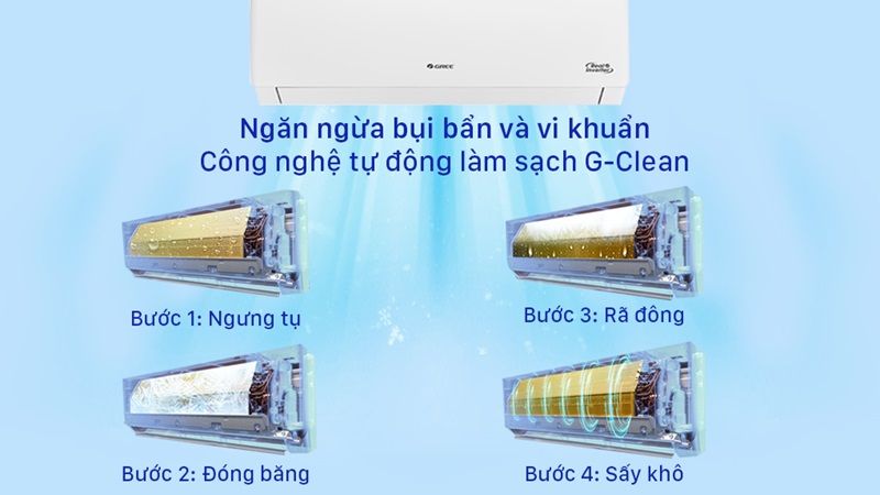 Tự động làm sạch thông minh với G-Clean.