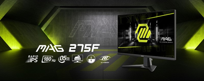 Màn hình Rapid IPS với tần số quét 180Hz.