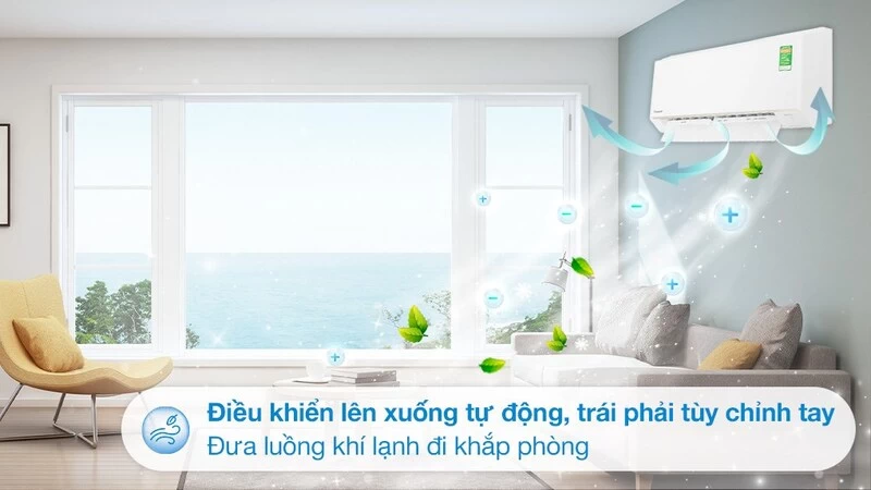 Máy lạnh Panasonic 2 chiều Inverter 17.700 BTU (2 HP) CU/CS-YZ18AKH-8 có cơ chế thổi gió thông minh Máy lạnh Panasonic 2 chiều Inverter 17.700 BTU (2 HP) CU/CS-YZ18AKH-8 có cơ chế thổi gió thông minh