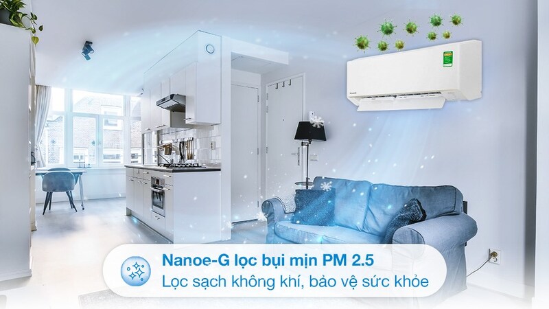 Điều hòa Panasonic 2 chiều Inverter 17.700 BTU (2 HP) CU/CS-YZ18AKH-8 sở hữu công nghệ lọc không khí hiện đại