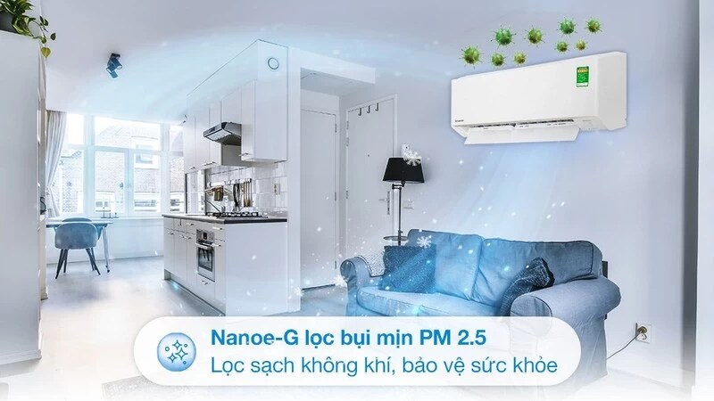 Điều hòa Panasonic 2 chiều Inverter 17.700 BTU (2 HP) CU/CS-YZ18AKH-8 sở hữu công nghệ lọc không khí hiện đại Điều hòa Panasonic 2 chiều Inverter 17.700 BTU (2 HP) CU/CS-YZ18AKH-8 sở hữu công nghệ lọc không khí hiện đại