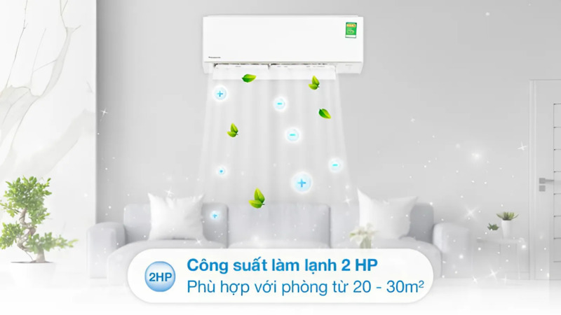 Điều hòa Panasonic 2 chiều Inverter 17.700 BTU (2 HP) CU/CS-YZ18AKH-8 sở hữu hai chức năng nổi bật