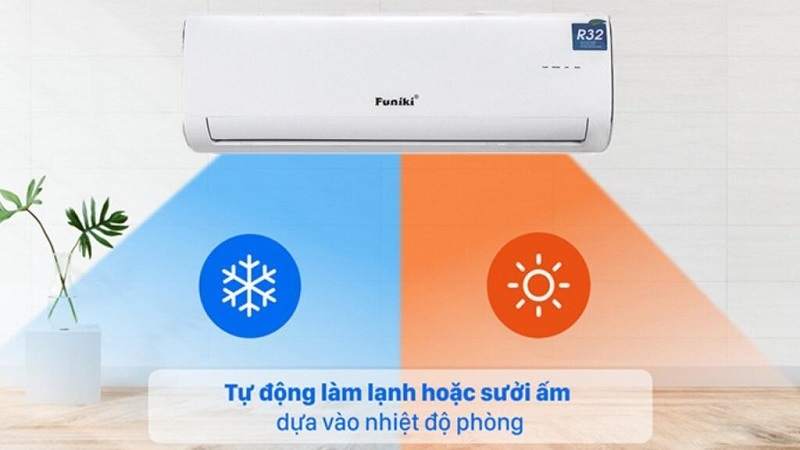 Khả năng vừa làm lạnh vừa sưởi ấm.