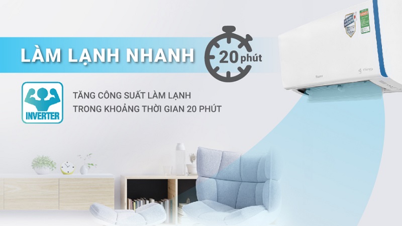 Tính năng làm ẩm và làm lạnh nhanh.