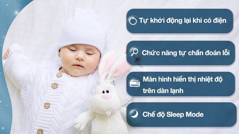 Một số tiện ích khác trên máy lạnh.