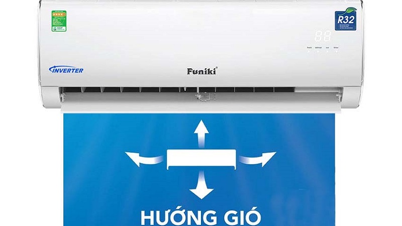 Cánh đảo gió với góc rộng giúp điều hòa không khí.
