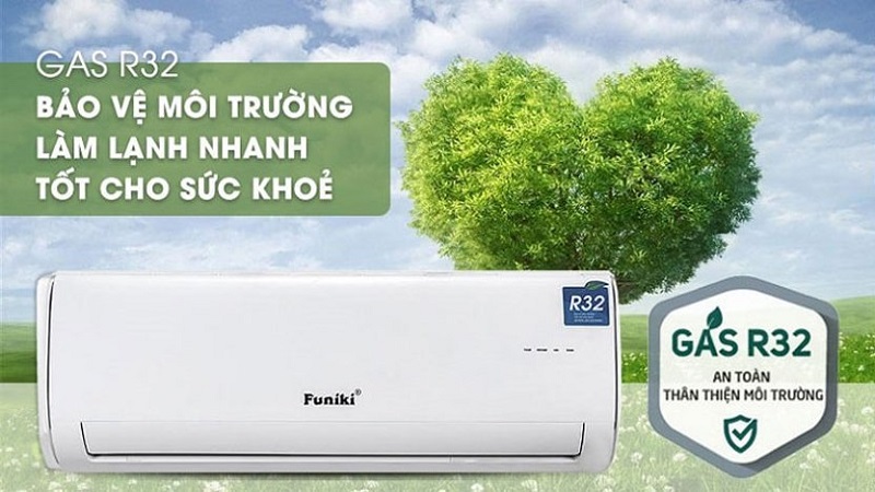 Duy trì hiệu suất làm lạnh cao với gas R32.