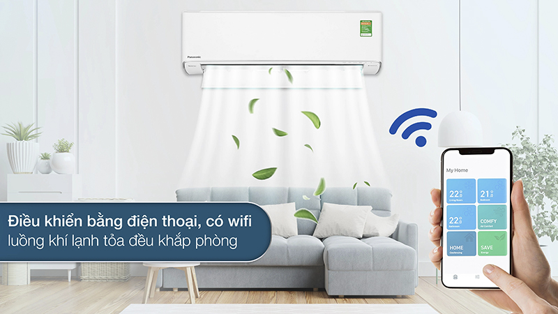 Điều khiển từ xa và hẹn giờ bật tắt.