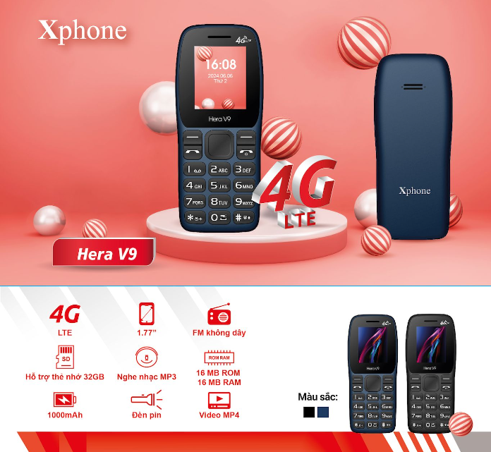 Điện thoại Hera V9.
