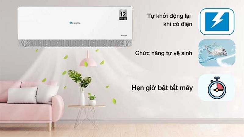 Tính năng hẹn giờ.